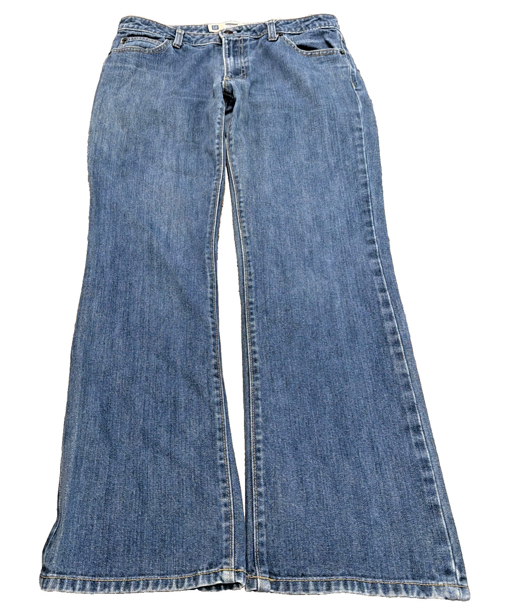 Vintage Y2K GAP Boot Cut Jeans Size 10R Low Rise Blue Denim
